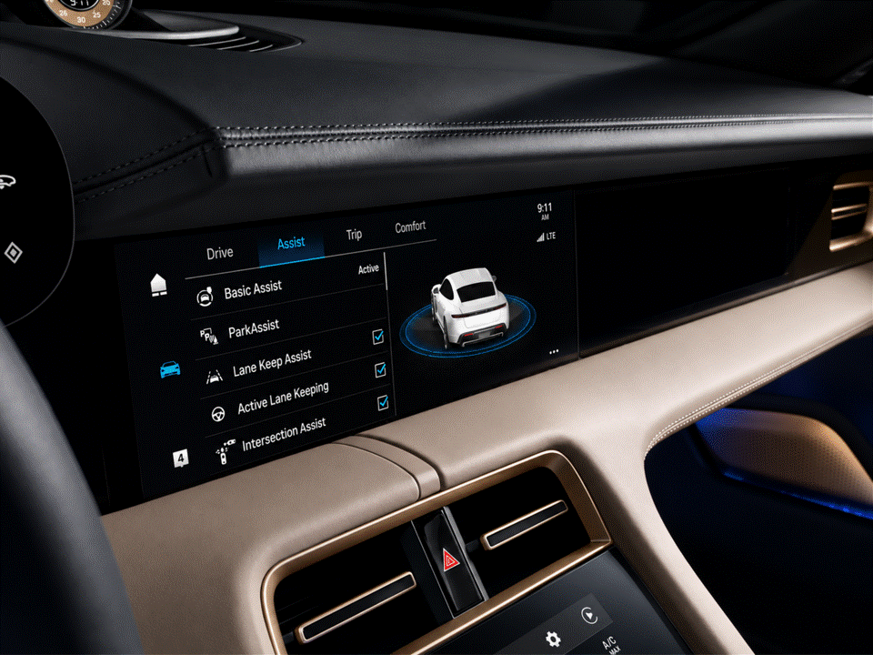 Porsche Taycan Navigation Infotainment Screen Protection Film Kit.