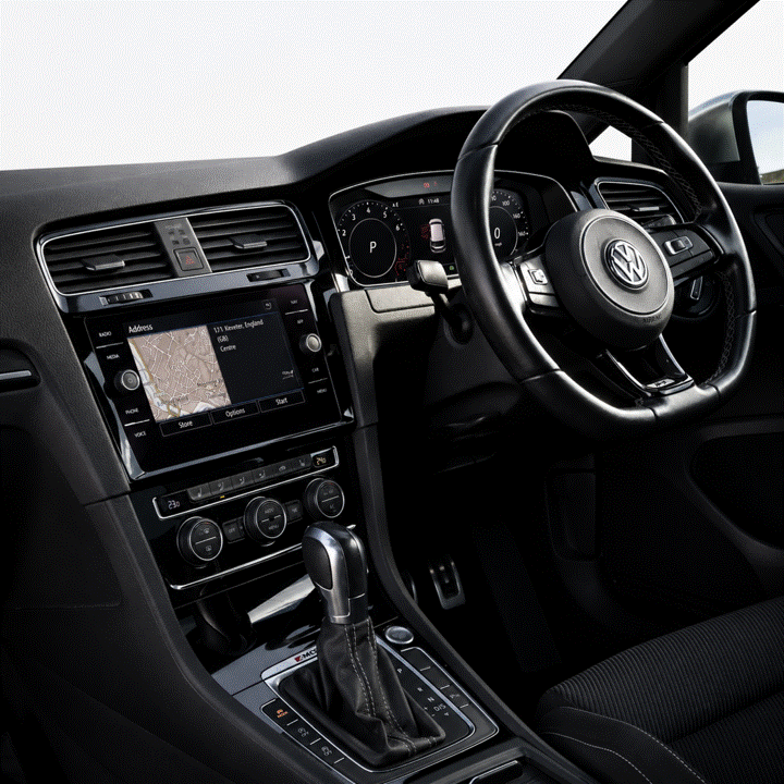 Volkswagen Golf MK7 MK7.5 Full Interior Paint Protection Film Kit., centre console and dashboard. 