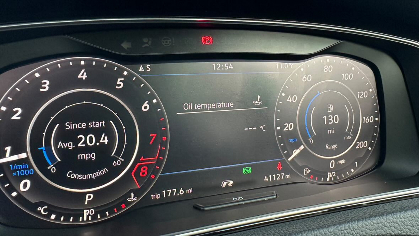 Volkswagen Golf  MK7.5 Digital Instrument Cluster Virtual Cockpit Screen Protection Film Kit in matte.