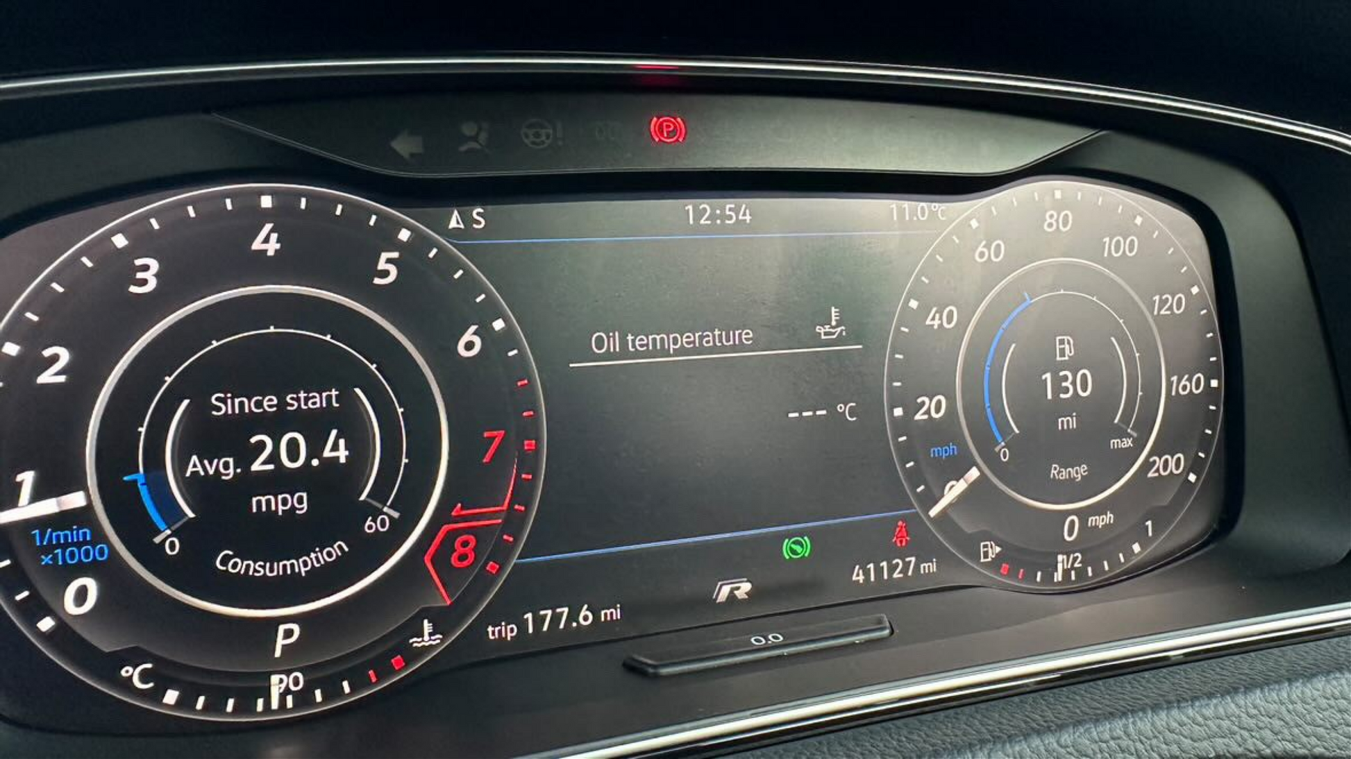 Volkswagen Golf  MK7.5 Digital Instrument Cluster Virtual Cockpit Screen Protection Film Kit in matte.