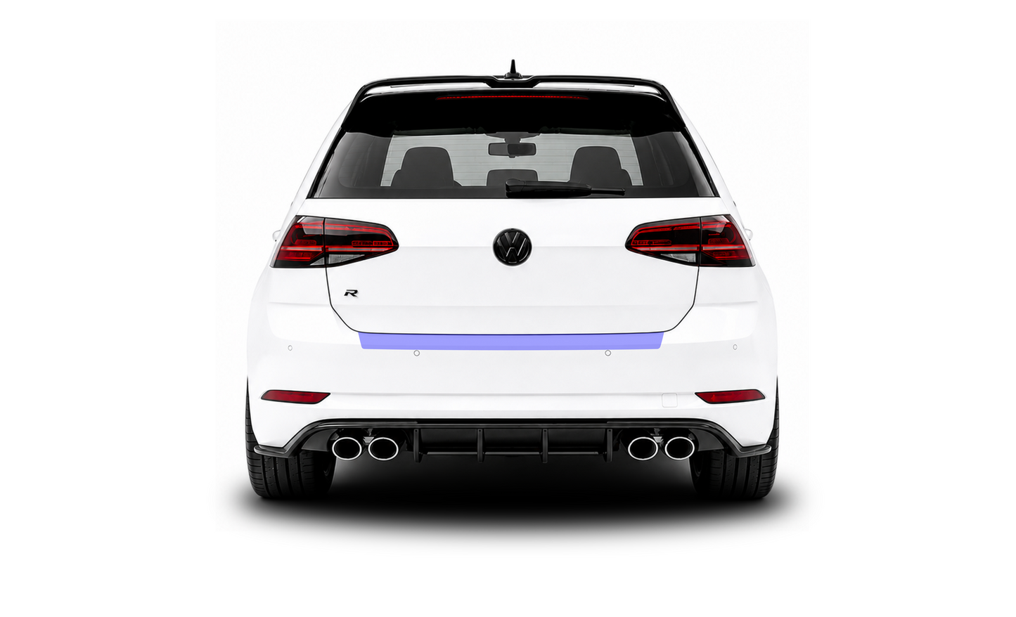 Volkswagen Golf GTI | GTD | R Heckstoßstangenlippe / Kantenschutzfolien-Kit (MK7 | MK7.5)
