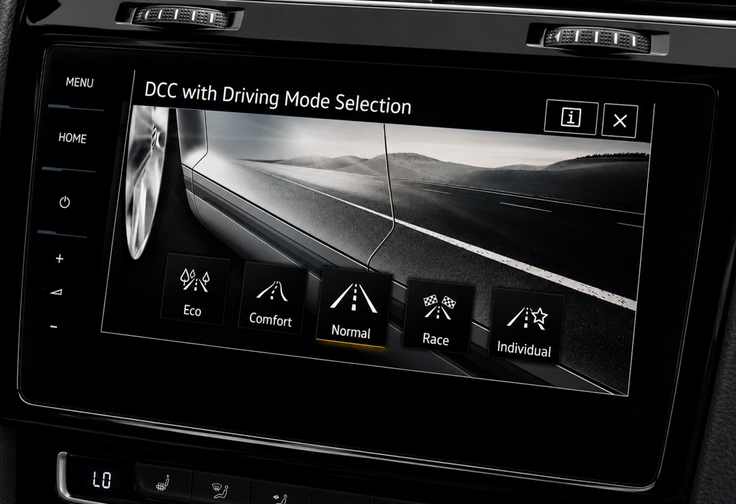 VW Golf, Arteon, Tiguan & Passat 9.2" navigation media screen protector coverage, boasting anti-glare & anti-fingerprint properties.