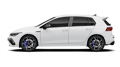 VW Golf MK8 and MK8.5 GTI, R, GTD B pillar and C pillar pre cut paint protection film kit coverage area.