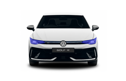 VW Golf MK8 and MK8.5 pre cut headlight ppf kit coverage area.