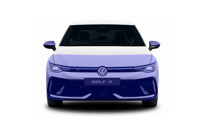 VW Golf MK8 and MK8.5 full front end, pre cut, self healing paint protection film coverage area.