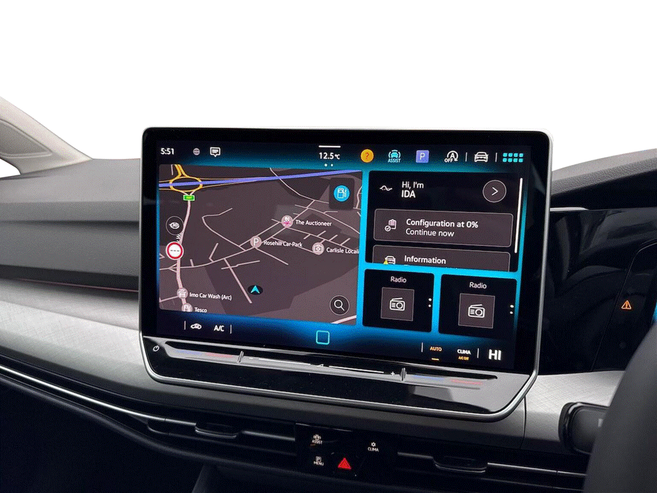 VW Tiguan MK3 navigation infotainment screen protector coverage, stopping scratches and damage to the screen.