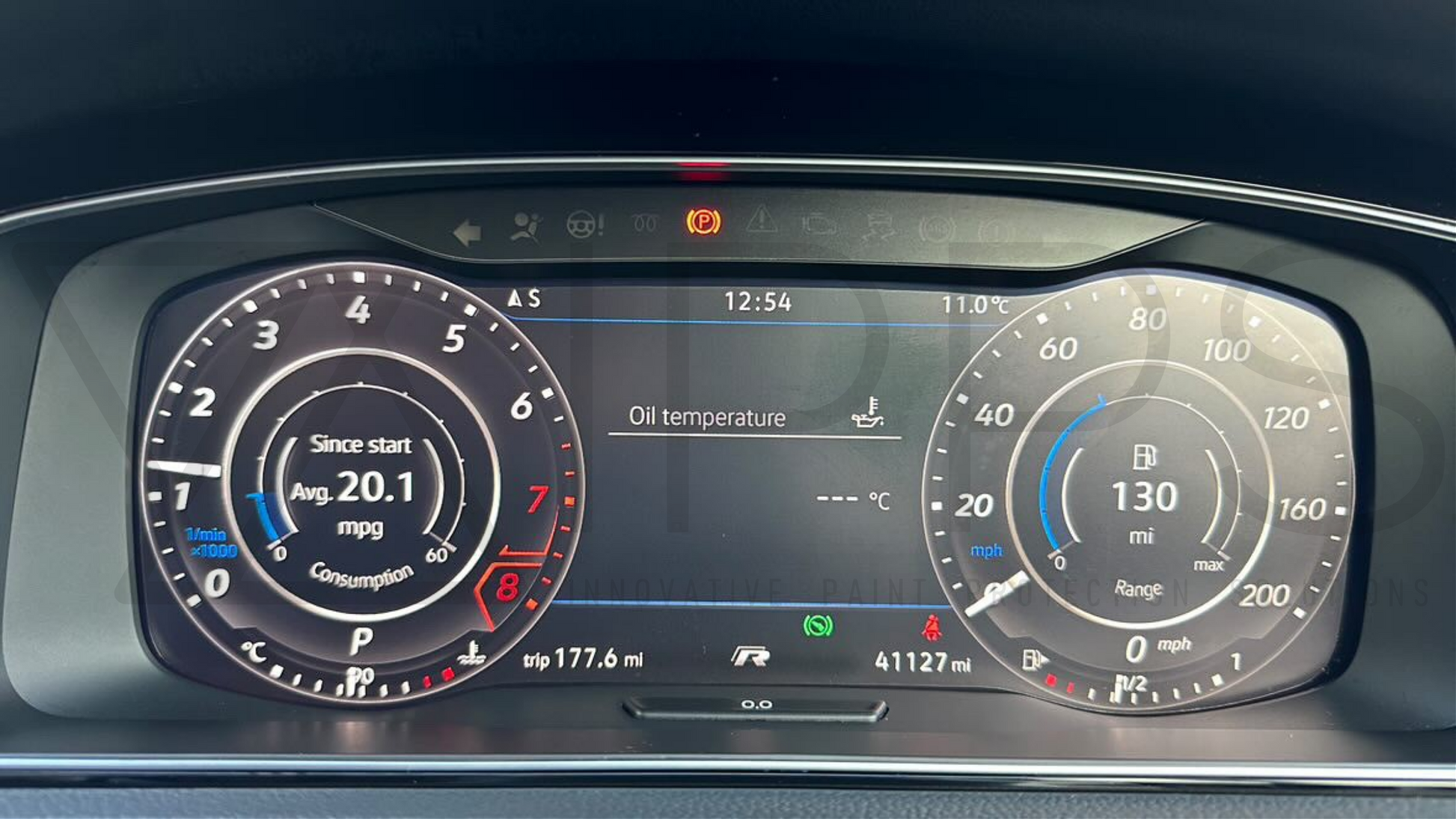 Schutz Folie für Volkswagen Golf 8 Digital Cockpit 10,25