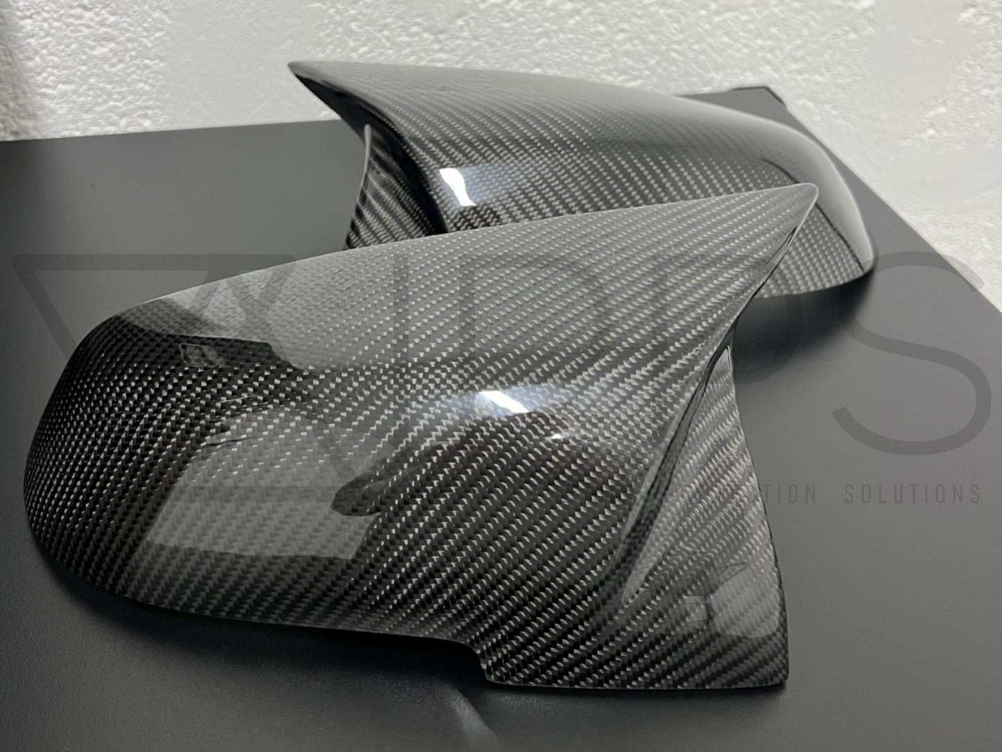 BMW F Series M Style Carbon Fibre / Gloss Black Wing Mirror Caps / Covers